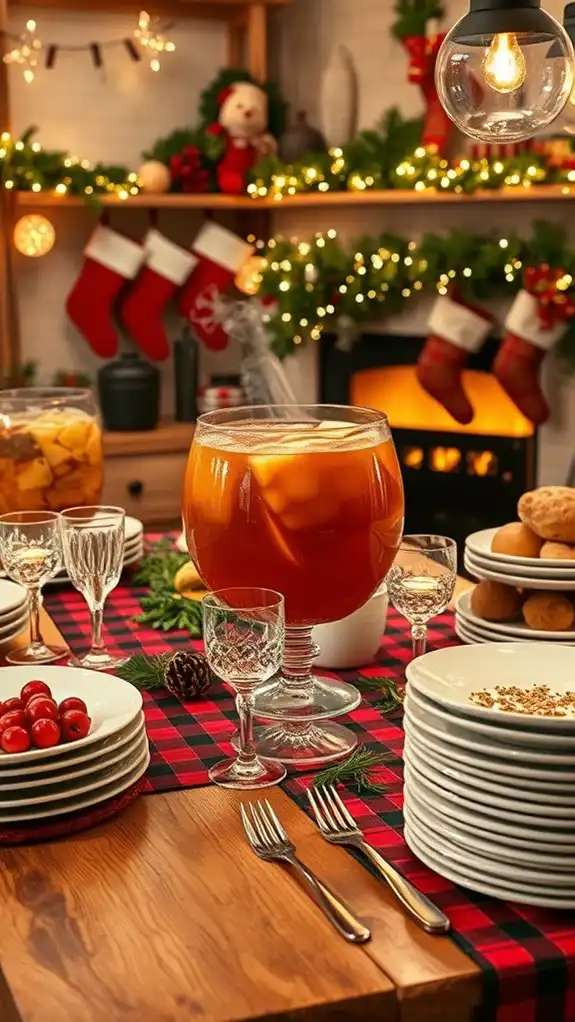 warm festive apple cider