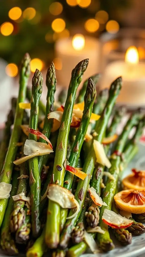 zesty asiago lemon asparagus