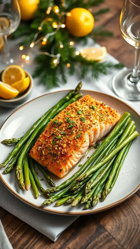 zesty salmon with asparagus