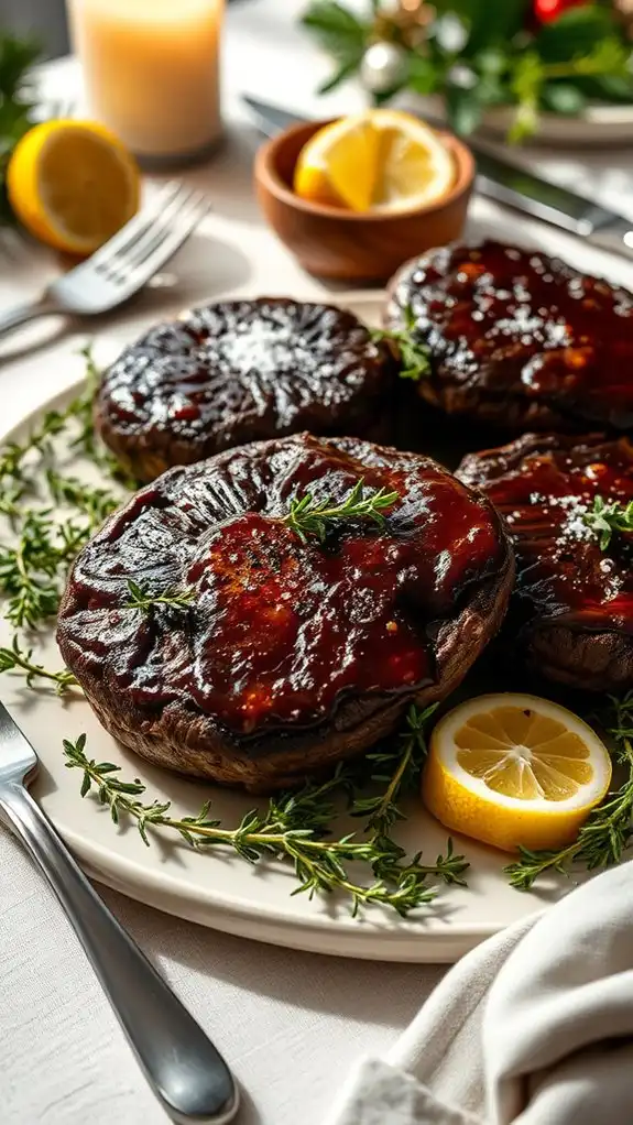zesty thyme portobello steaks
