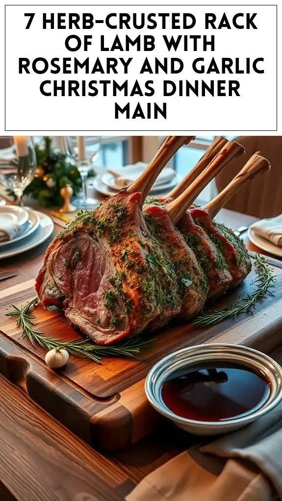7 Herb-Crusted Rack of Lamb With Rosemary and Garlic Christmas Dinner Main