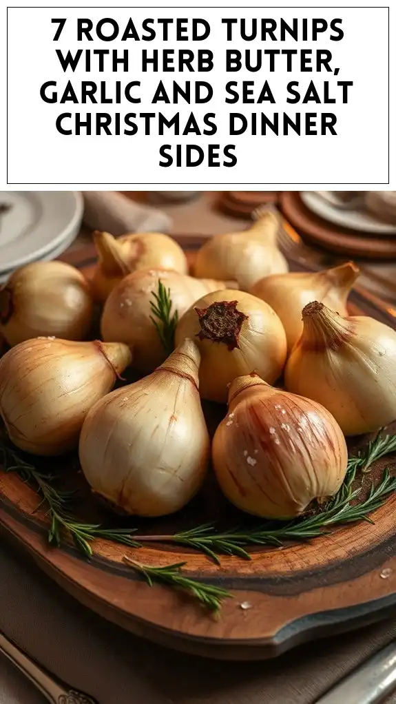 7 Roasted Turnips With Herb Butter, Garlic and Sea Salt Christmas Dinner Sides