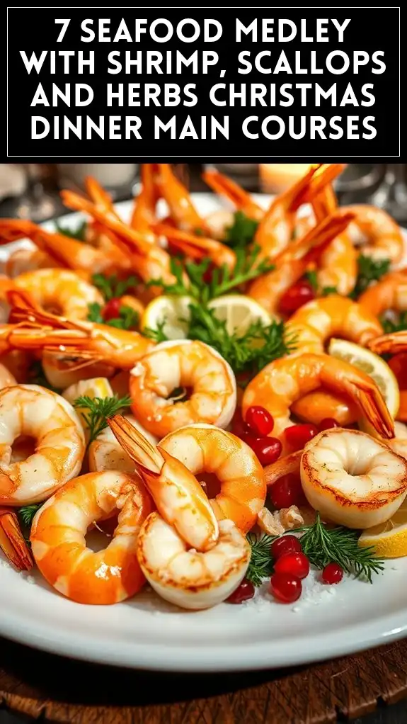 7 Seafood Medley With Shrimp, Scallops and Herbs Christmas Dinner Main Courses